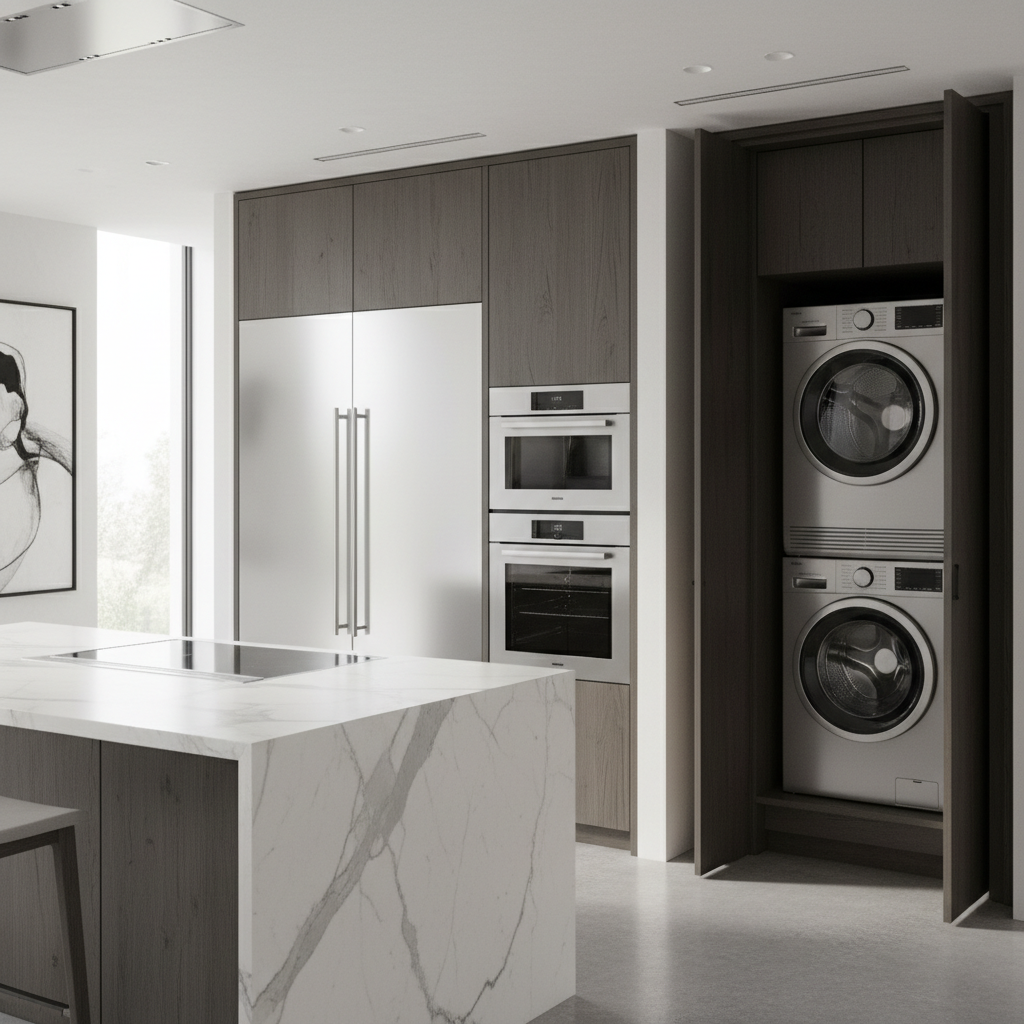 Premium household appliances in a luxury home environment